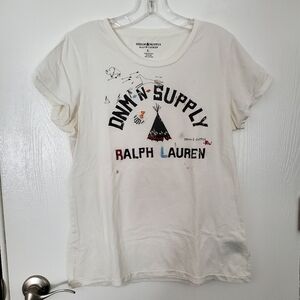 Denim & Supply Ralph Lauren Native American Themed T-Shirt, Sz L